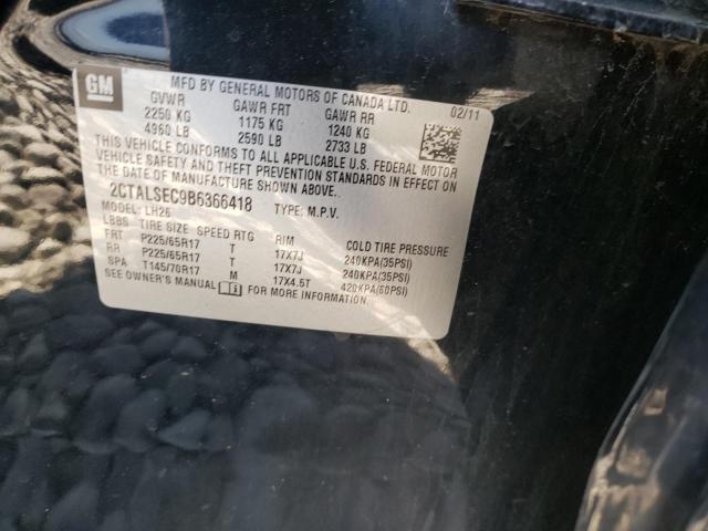 Photo 10 from auction – 2011 GMC TERRAIN SL with VIN 2CTALSEC9B6366418