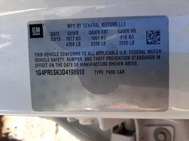 Photo 10 from auction – 2013 BUICK VERANO CON with VIN 1G4PR5SK3D4198910
