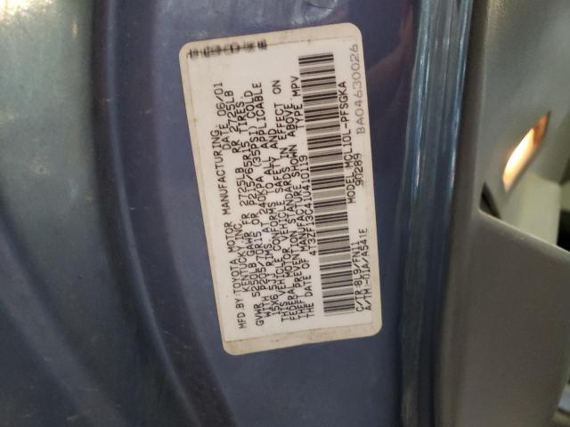 Photo 10 from auction – 2001 TOYOTA SIENNA LE with VIN 4T3ZF13C41U410119