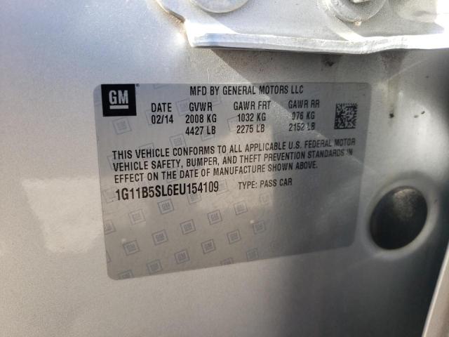 Photo 10 from auction – 2014 CHEVROLET MALIBU LS with VIN 1G11B5SL6EU154109