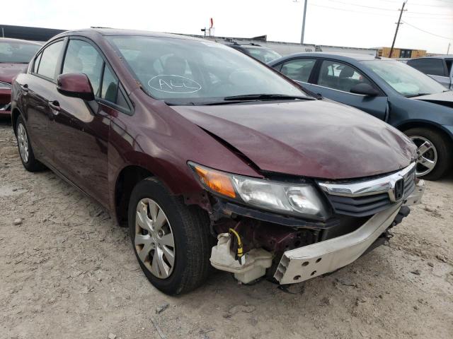 HONDA CIVIC LX 2012 with VIN 19XFB2F57CE095039 - Photo from auction