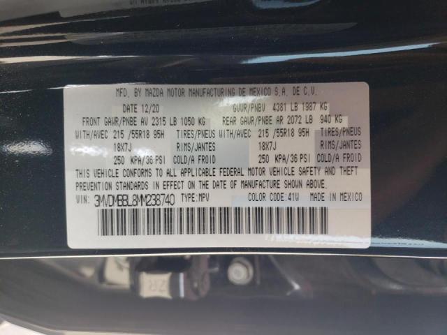 Photo 10 from auction – 2021 MAZDA CX-30 SELE with VIN 3MVDMBBL8MM238740