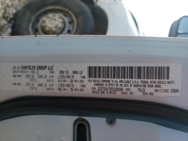 Photo 10 from auction – 2012 DODGE RAM 2500 S with VIN 3C6TD5HT9CG326206