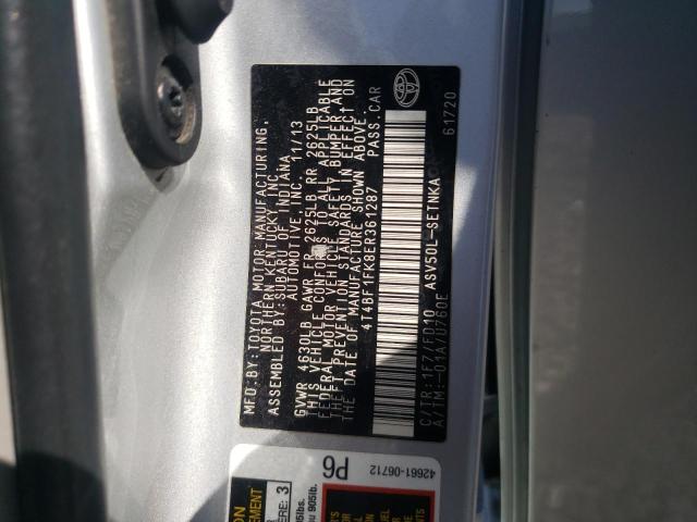 Photo 10 from auction – 2014 TOYOTA CAMRY L with VIN 4T4BF1FK8ER361287