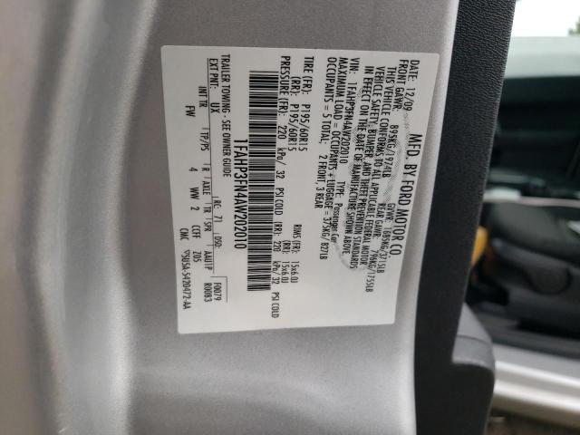 Photo 10 from auction – 2010 FORD FOCUS SE with VIN 1FAHP3FN4AW202010