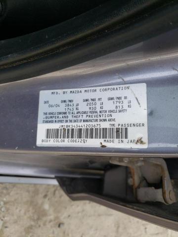 Photo 10 from auction – 2004 MAZDA 3 HATCHBAC with VIN JM1BK343441203675