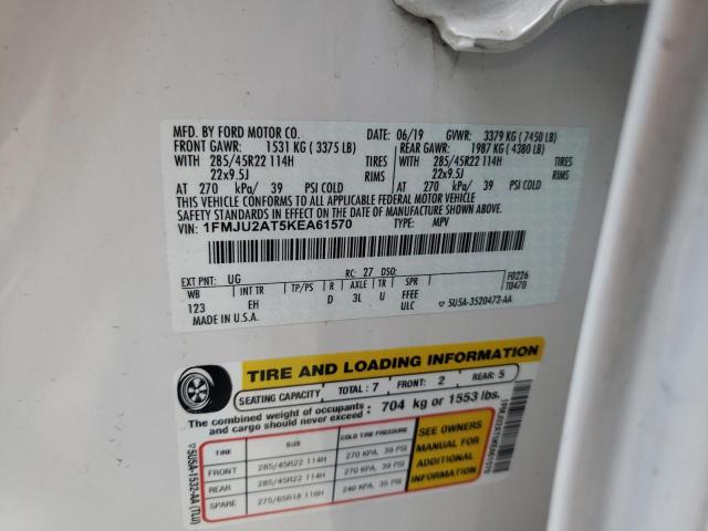 Photo 10 from auction – 2019 FORD EXPEDITION with VIN 1FMJU2AT5KEA61570