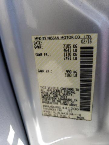 Photo 10 from auction – 2016 NISSAN MAXIMA 3.5 with VIN 1N4AA6AP0GC441206