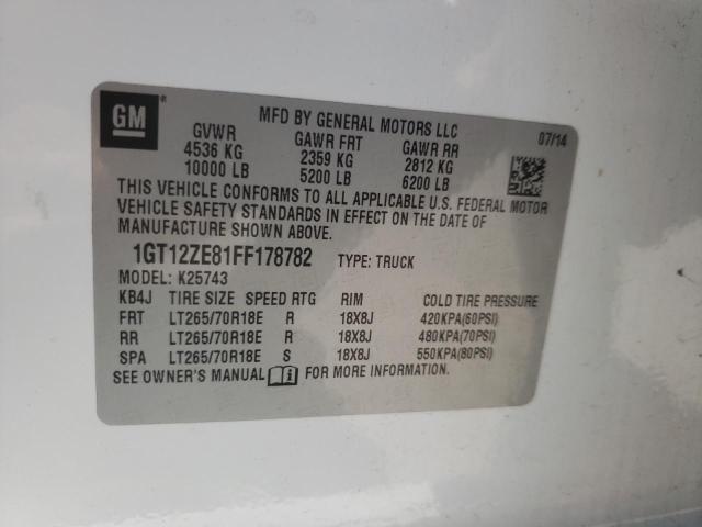 Photo 10 from auction – 2015 GMC SIERRA K25 with VIN 1GT12ZE81FF178782