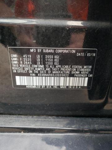 Photo 10 from auction – 2018 SUBARU LEGACY SPO with VIN 4S3BNAR60J3033622