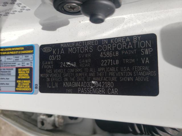 Photo 10 from auction – 2013 KIA OPTIMA HYB with VIN KNAGM4AD3D5042180