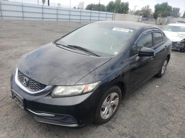 Photo 2 from auction – 2014 HONDA CIVIC LX with VIN 19XFB2F50EE232986