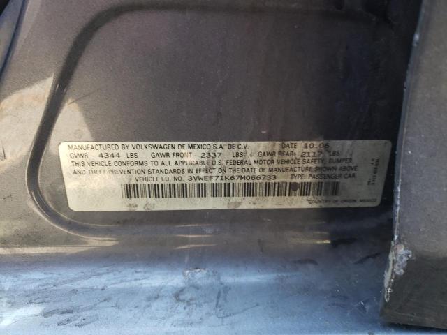Photo 10 from auction – 2007 VOLKSWAGEN JETTA WOLF with VIN 3VWEF71K67M066733