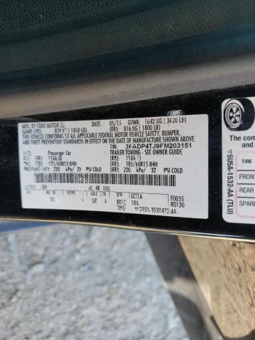 Photo 10 from auction – 2015 FORD FIESTA S with VIN 3FADP4TJ9FM203151