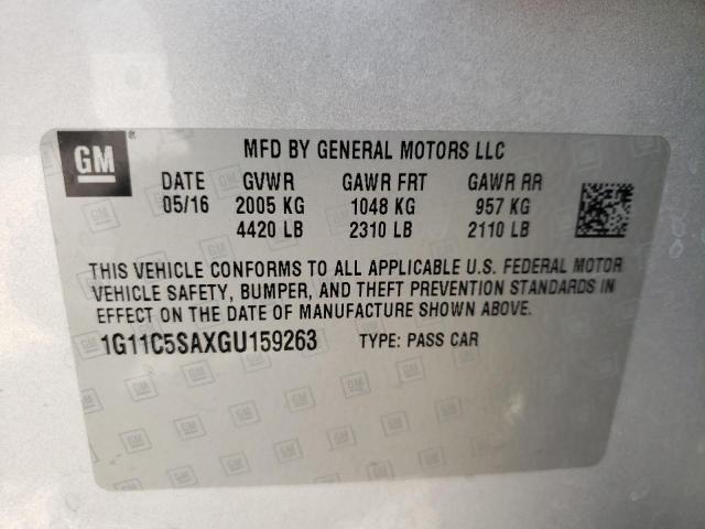 Photo 10 from auction – 2016 CHEVROLET MALIBU LIM with VIN 1G11C5SAXGU159263