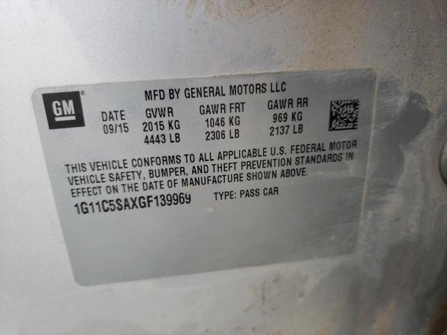 Photo 10 from auction – 2016 CHEVROLET MALIBU LIM with VIN 1G11C5SAXGF139969