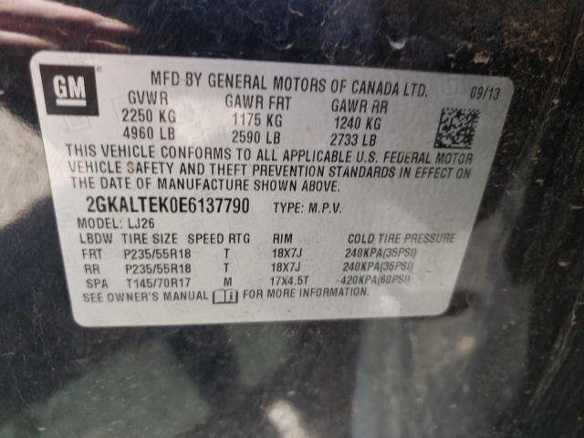 Photo 10 from auction – 2014 GMC TERRAIN SL with VIN 2GKALTEK0E6137790