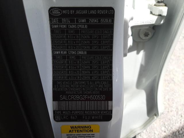 Photo 10 from auction – 2015 LAND ROVER DISCOVERY with VIN SALCR2BG2FH500530