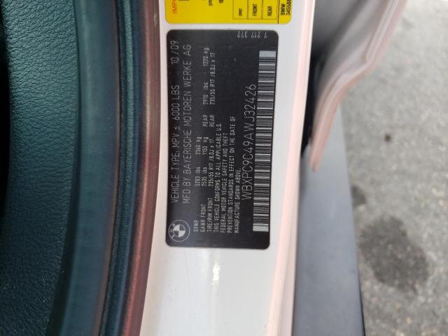 Photo 10 from auction – 2010 BMW X3 XDRIVE3 with VIN WBXPC9C49AWJ32426