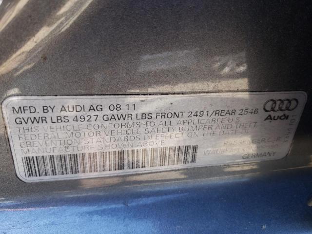Photo 10 from auction – 2012 AUDI A4 PREMIUM with VIN WAUBFAFLXCN007590