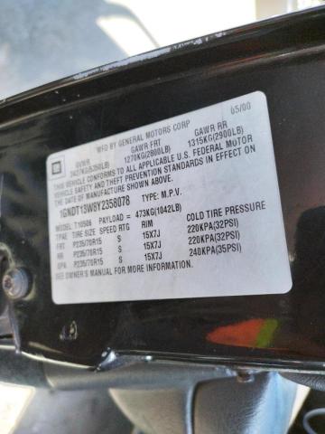 Photo 10 from auction – 2000 CHEVROLET BLAZER with VIN 1GNDT13W8Y2358078
