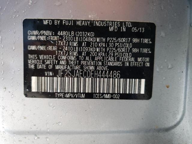 Photo 10 from auction – 2014 SUBARU FORESTER 2 with VIN JF2SJAEC0EH444486