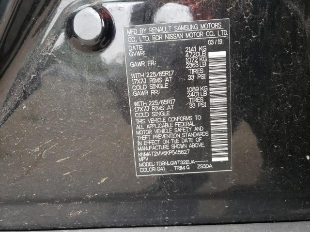 Photo 10 from auction – 2019 NISSAN ROGUE S with VIN KNMAT2MV6KP545627