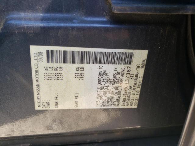 Photo 10 from auction – 2009 NISSAN ALTIMA 3.5 with VIN 1N4BL21EX9C137387