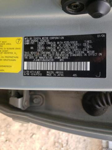 Photo 10 from auction – 2006 LEXUS RX 400 with VIN JTJHW31U860042281