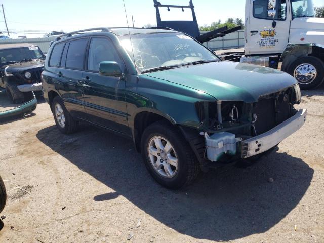 TOYOTA HIGHLANDER 2002 with VIN JTEHF21A220075589 - Photo from auction