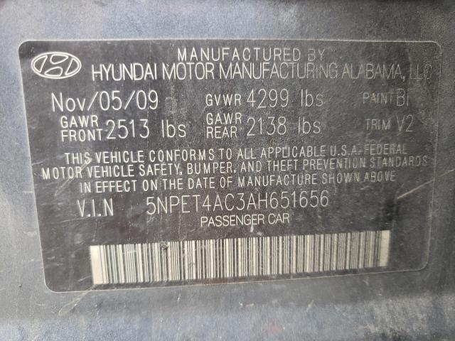Photo 10 from auction – 2010 HYUNDAI SONATA GLS with VIN 5NPET4AC3AH651656