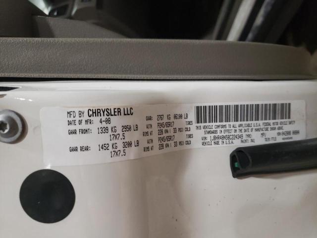 Photo 10 from auction – 2008 JEEP GRAND CHER with VIN 1J8HR48N58C224349