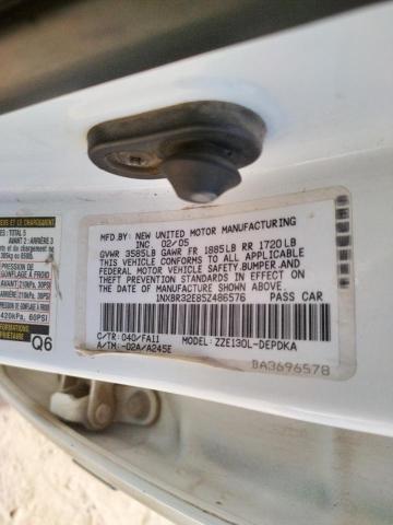 Photo 10 from auction – 2005 TOYOTA COROLLA CE with VIN 1NXBR32E85Z486576
