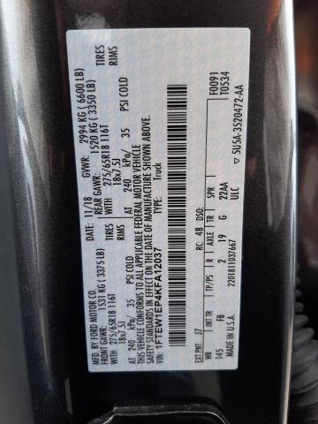 Photo 10 from auction – 2019 FORD F150 SUPER with VIN 1FTEW1EP4KFA12037