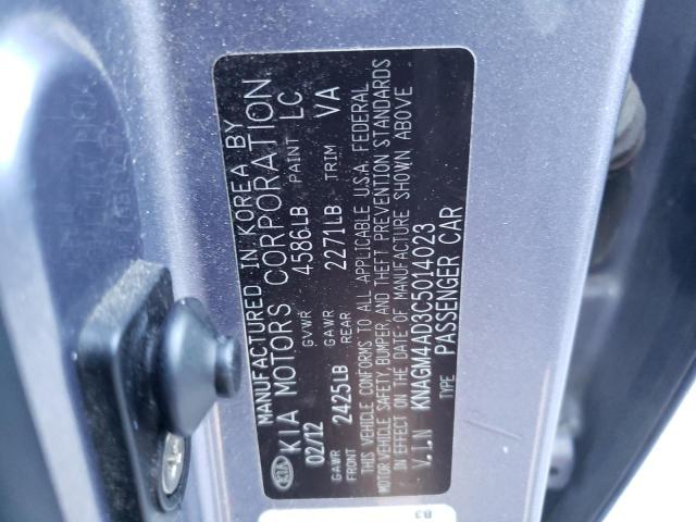 Photo 10 from auction – 2012 KIA OPTIMA HYB with VIN KNAGM4AD3C5014023