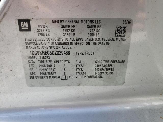 Photo 10 from auction – 2016 CHEVROLET SILVERADO with VIN 1GCVKREC5GZ329466