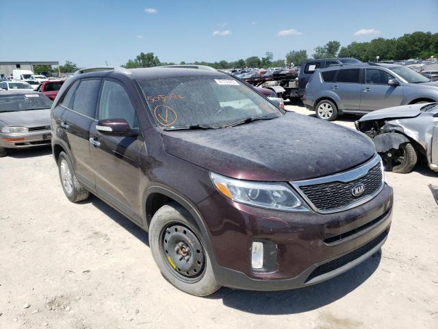 KIA SORENTO LX 2014 with VIN 5XYKT4A67EG505092 - Photo from auction