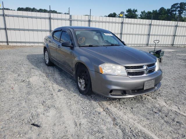 DODGE AVENGER SE 2012 with VIN 1C3CDZAG6CN251893 - Photo from auction