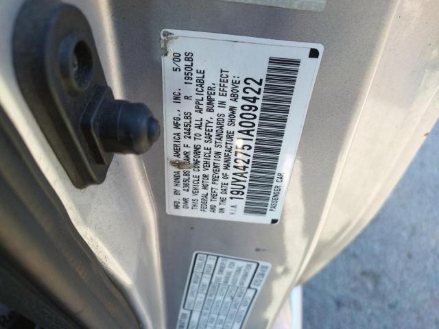 Photo 10 from auction – 2001 ACURA 3.2CL TYPE with VIN 19UYA42751A009422