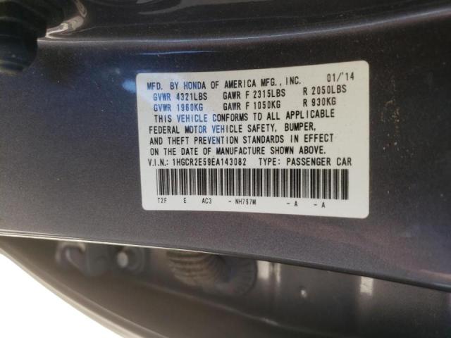 Photo 10 from auction – 2014 HONDA ACCORD SPO with VIN 1HGCR2E59EA143082