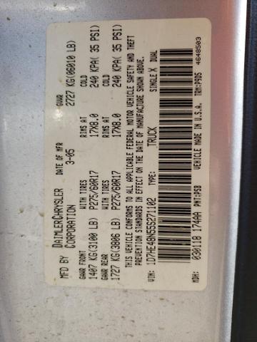 Photo 10 from auction – 2005 DODGE DAKOTA QUA with VIN 1D7HE48N55S271102