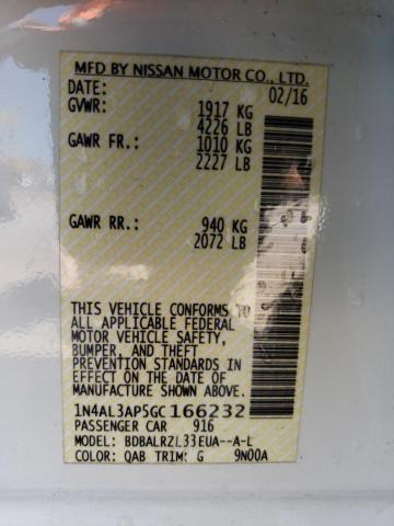 Photo 10 from auction – 2016 NISSAN ALTIMA 2.5 with VIN 1N4AL3AP5GC166232