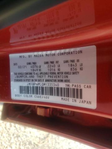 Photo 10 from auction – 2021 MAZDA 3 PREMIUM with VIN JM1BPAML0M1335340