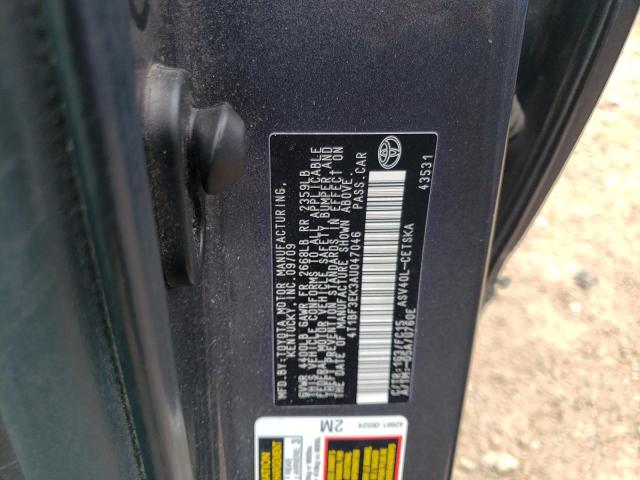 Photo 10 from auction – 2010 TOYOTA CAMRY BASE with VIN 4T1BF3EK3AU047046