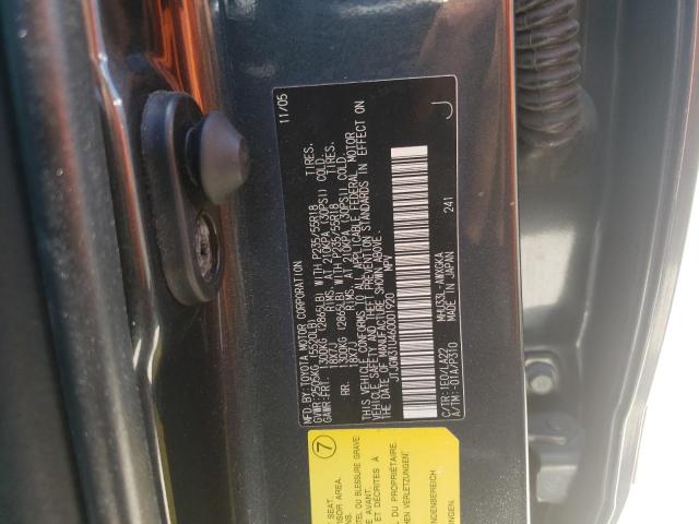 Photo 10 from auction – 2006 LEXUS RX 400 with VIN JTJGW31U460001920