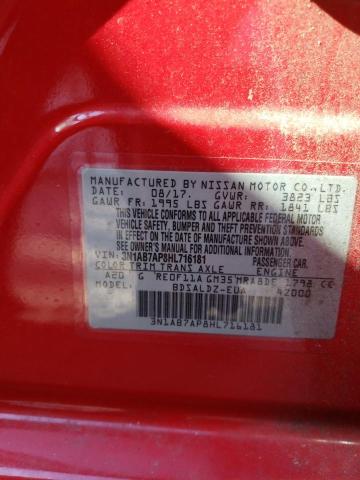 Photo 10 from auction – 2017 NISSAN SENTRA with VIN 3N1AB7AP8HL716181