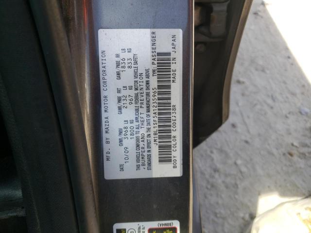 Photo 10 from auction – 2010 MAZDA 3 I with VIN JM1BL1SF5A1235965