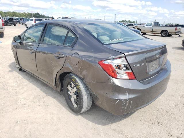 Photo 3 from auction – 2012 HONDA CIVIC LX with VIN 19XFB2F51CE085137