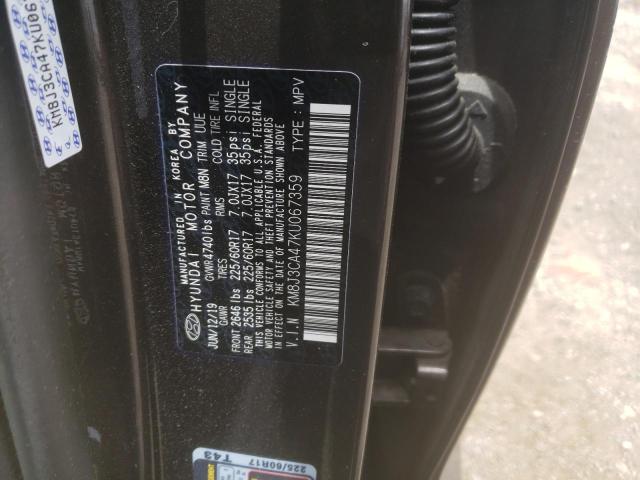 Photo 10 from auction – 2019 HYUNDAI TUCSON LIM with VIN KM8J3CA47KU067359