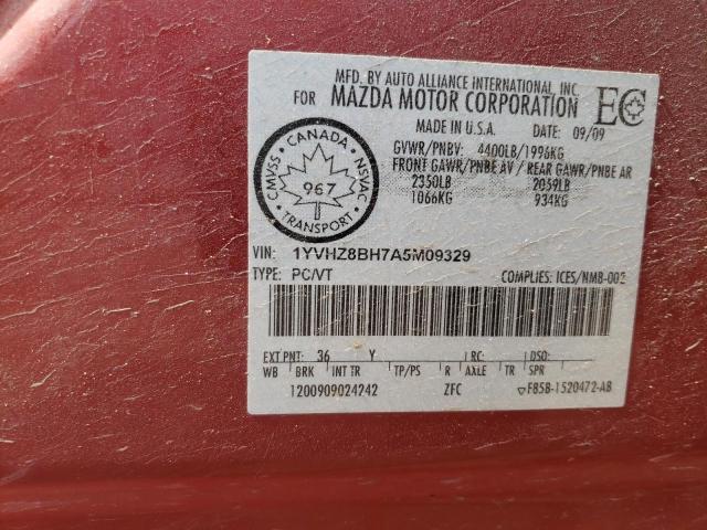 Photo 10 from auction – 2010 MAZDA 6 I with VIN 1YVHZ8BH7A5M09329